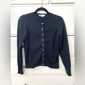 Black cotton Boden cardigan small